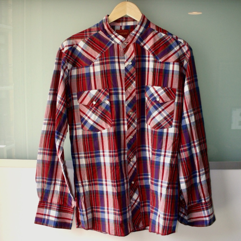Rustler Mens Western Style Shirt - Medium